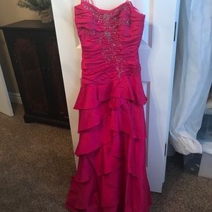 Beautiful Fuchsia Prom Dress. Worn twice.